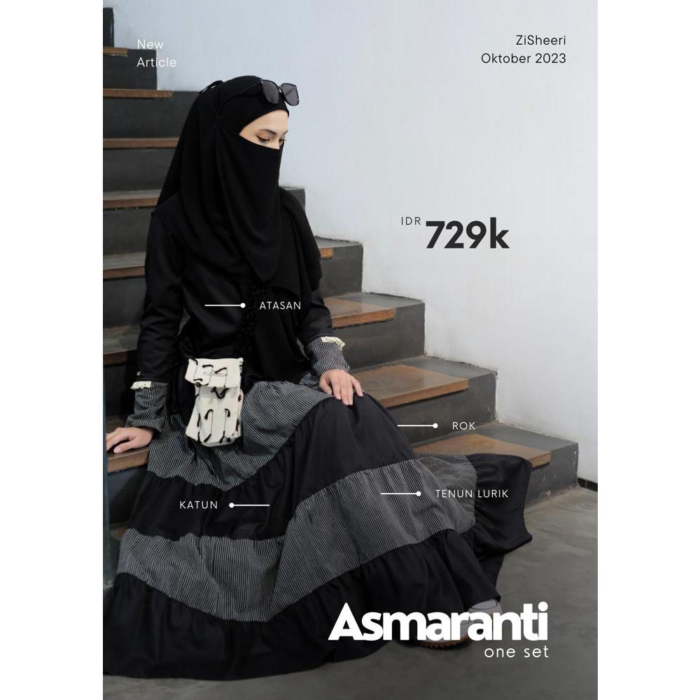 Zisheeri Asmaranti One Set Katun Yang Cantik Karena Berkombinasi dengan Tenun Lurik Premium
