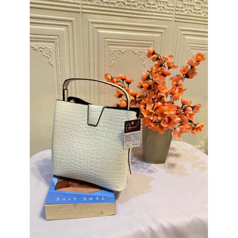 ESLOW CR Tas selempang wanita crocodile