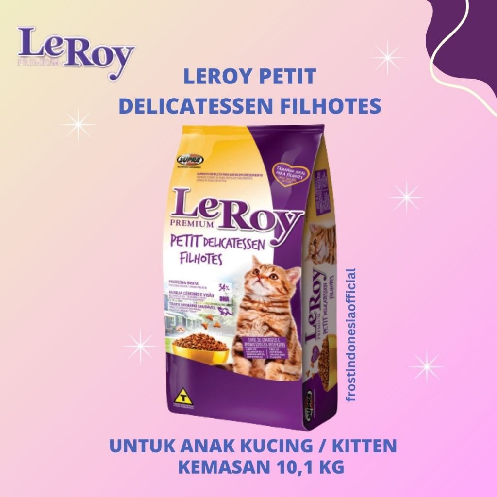 Leroy Petit Delicatessen Kitten / Makanan Kucing / Cat Food - 10,1 kg