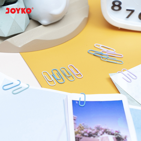 

Joyko Paper Clips / Klip Penjepit Kertas Warna