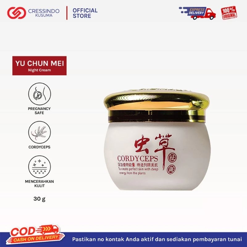 Yu Chun Mei Night Cream / Bedak Malam Cordyceps