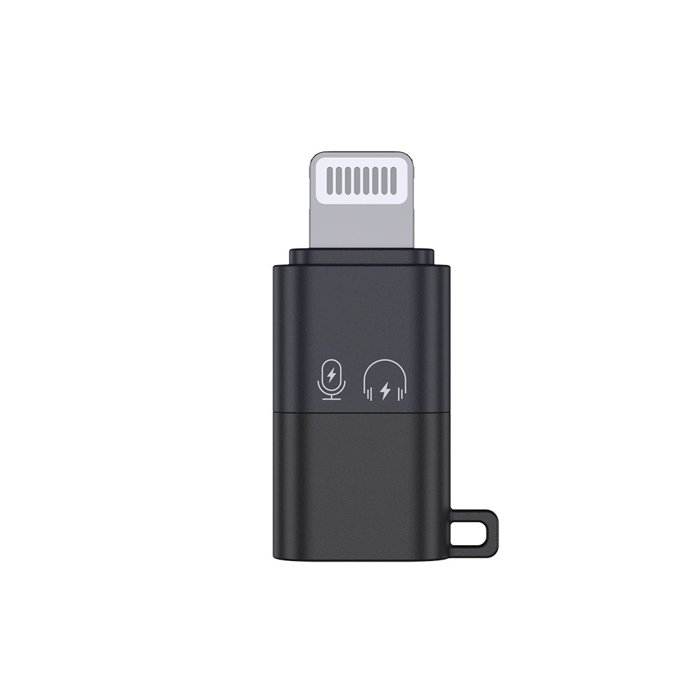 xqxm Konektor Converter Lightning to Type C USB OTG Mini Adapter for iPhone iPad iOS Support Headset