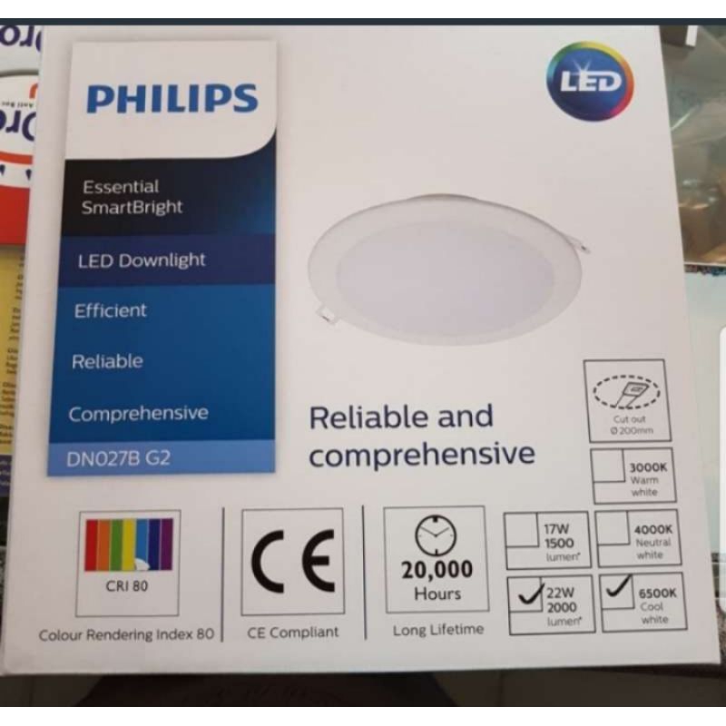 LED DOWNLIGHT Philips DN027B 22 Watt led panel philips  DN027B 22W