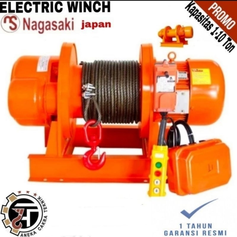 Electric Winch 10 Ton x 100 Meter Nagasaki Japan