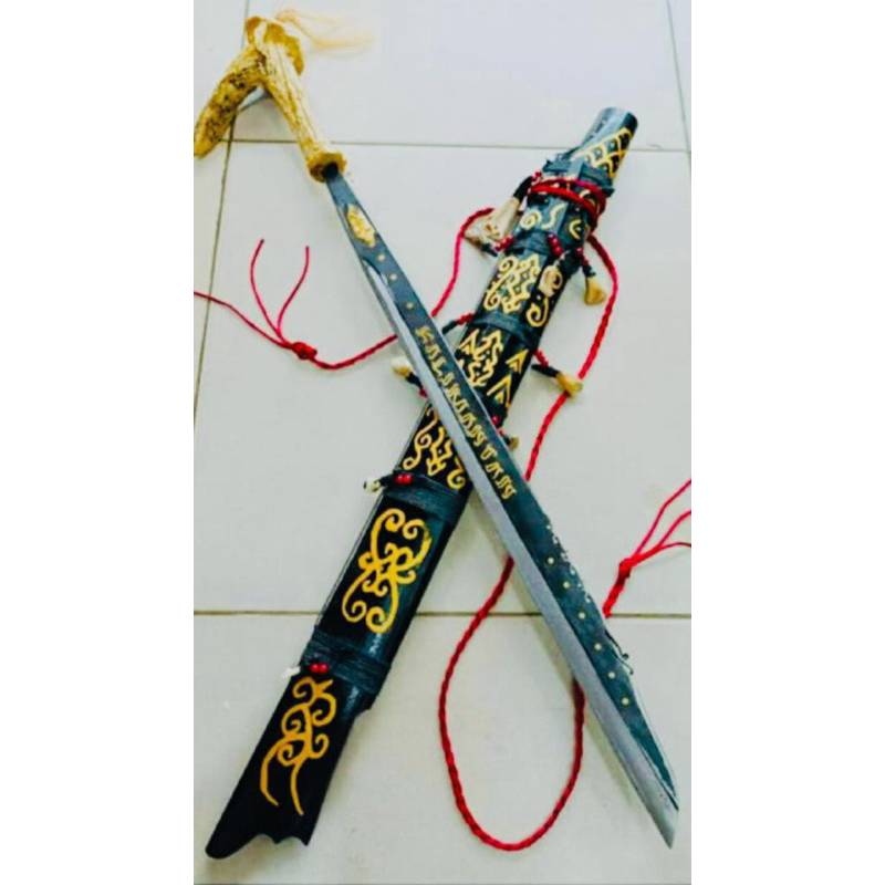 Mandau Ukiran Kalimantan Ukuran -+80 Cm | Mandau | Dayak | Borneo | Kalimantan