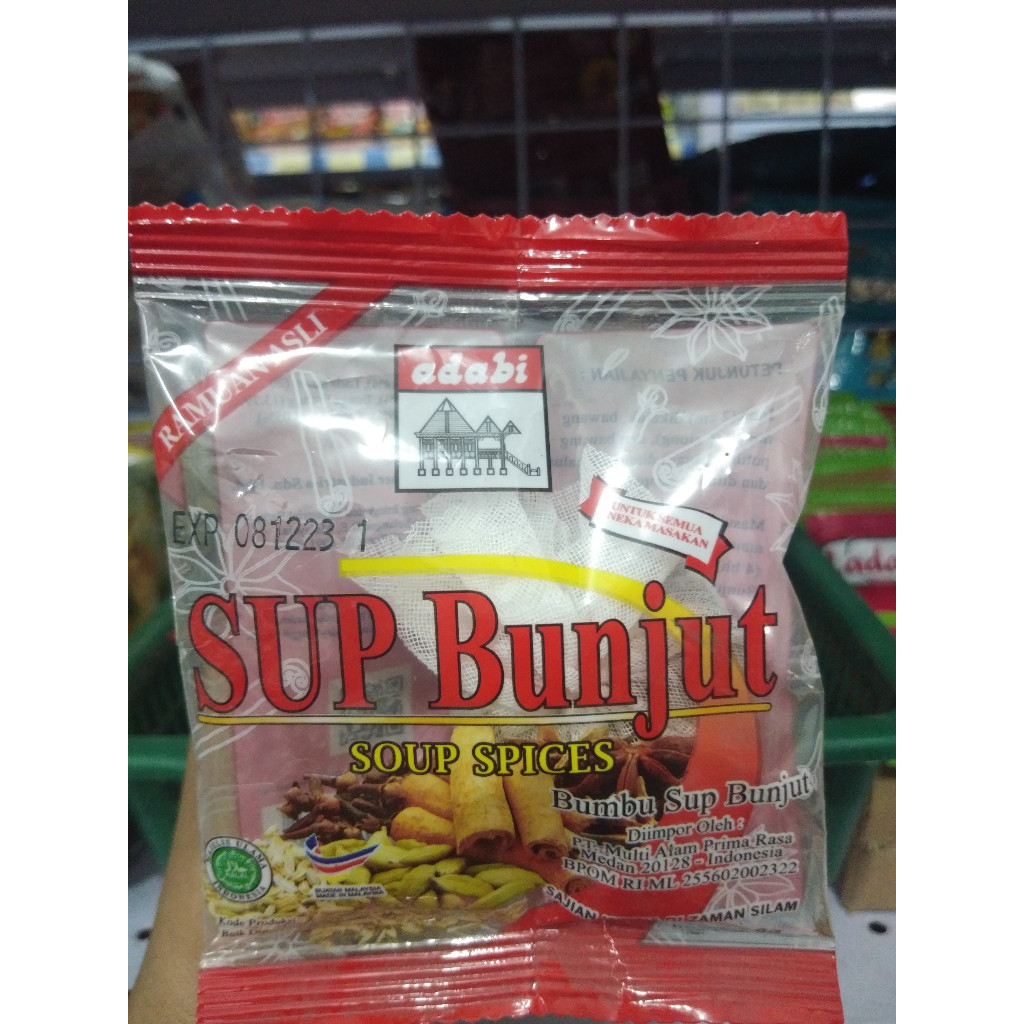 

Adabi Sop Bunjut 8g - Rempah Campuran Untuk Ramuan Sop Bunjut