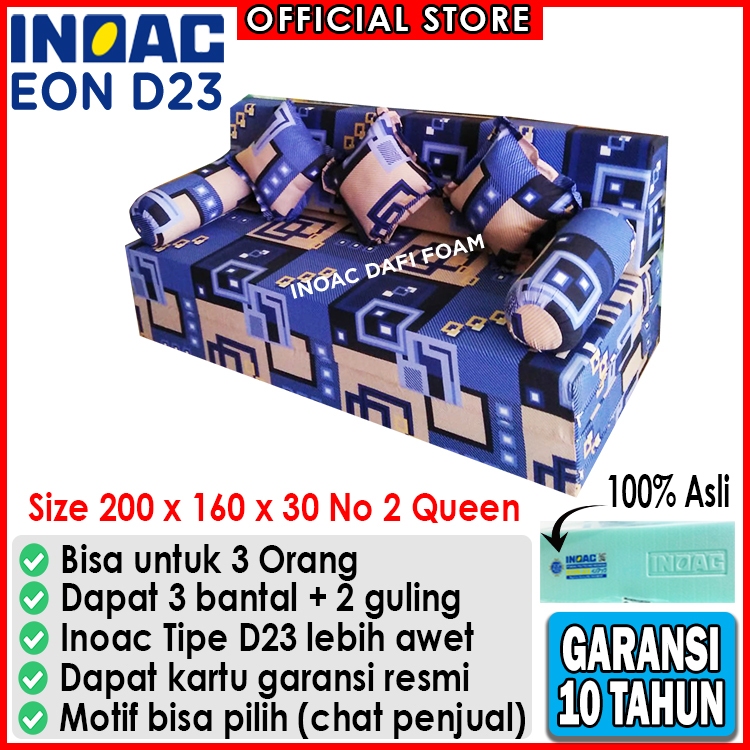 Sofabed Inoac 200x160x30 nomor 2 Queen busa Inoac EON D23 original garansi 10 tahun kasur busa kasur