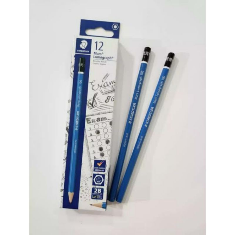 

Pensil Staedtler 2B Mars Lumograph (1 LUSIN) Termurah