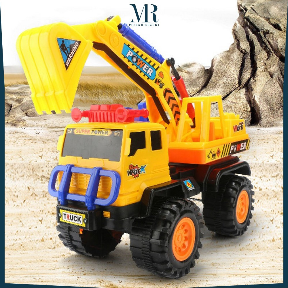Mainan Anak Mobil Truk Pasir Dump / Mainan Anak DIY Assemble Truck Car / Mobil Beko Excavator MR M18