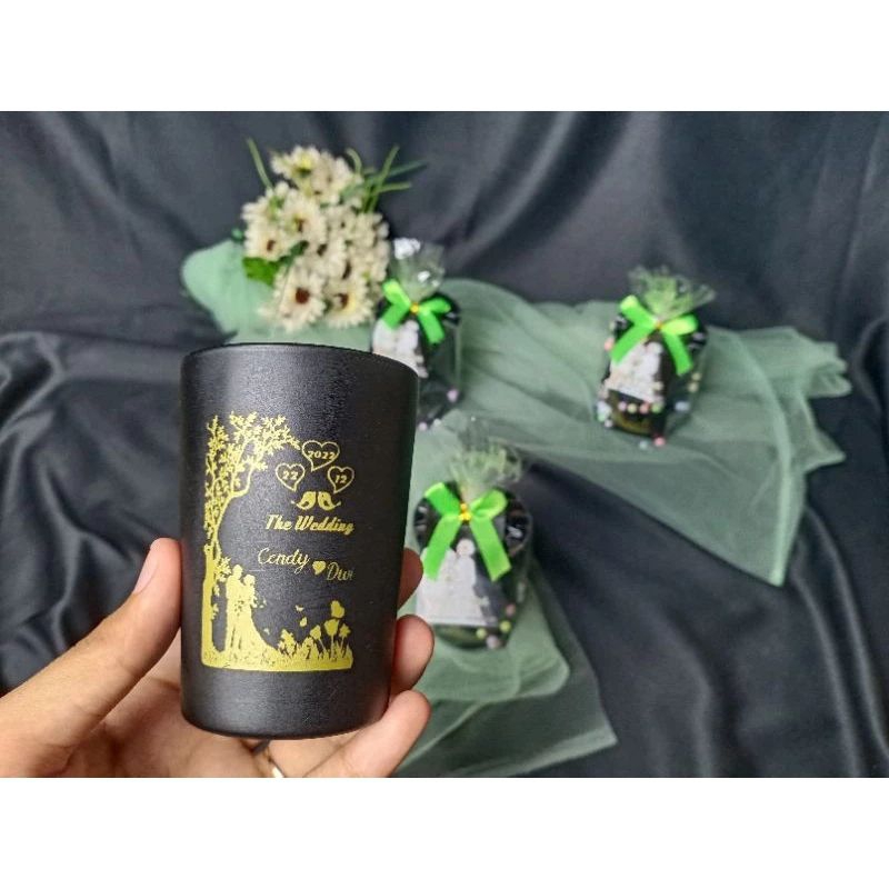 Souvenir Gelas Ut5 spett doff hitam