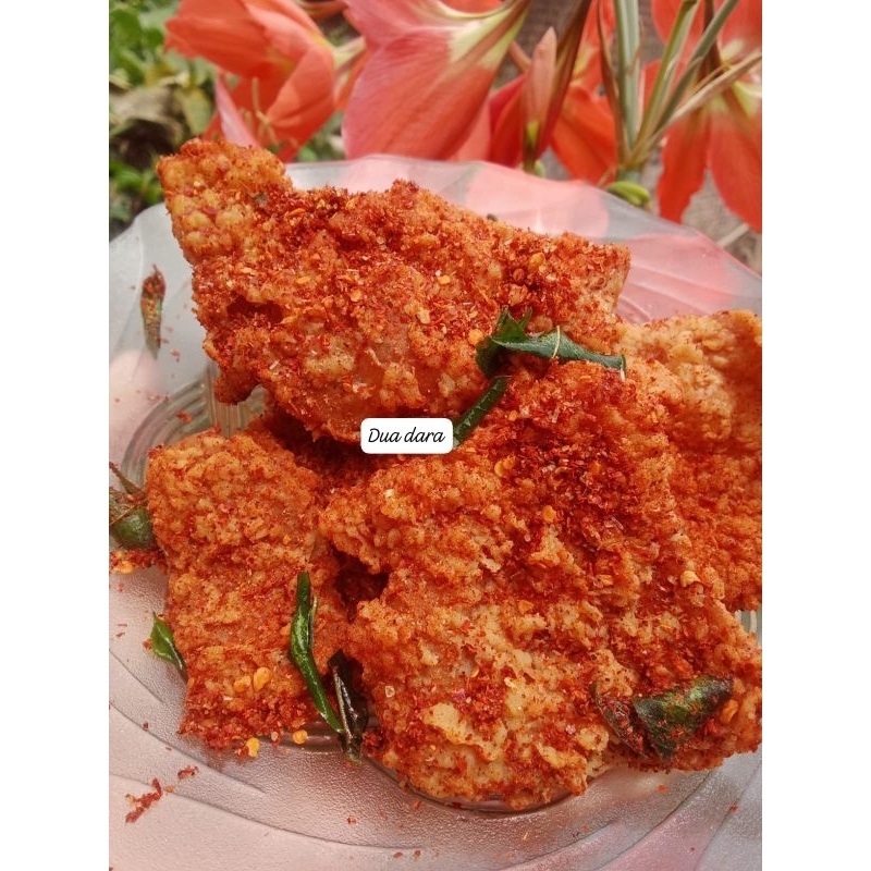

kulit ayam Krispy pedas daun jeruk isi 1kg