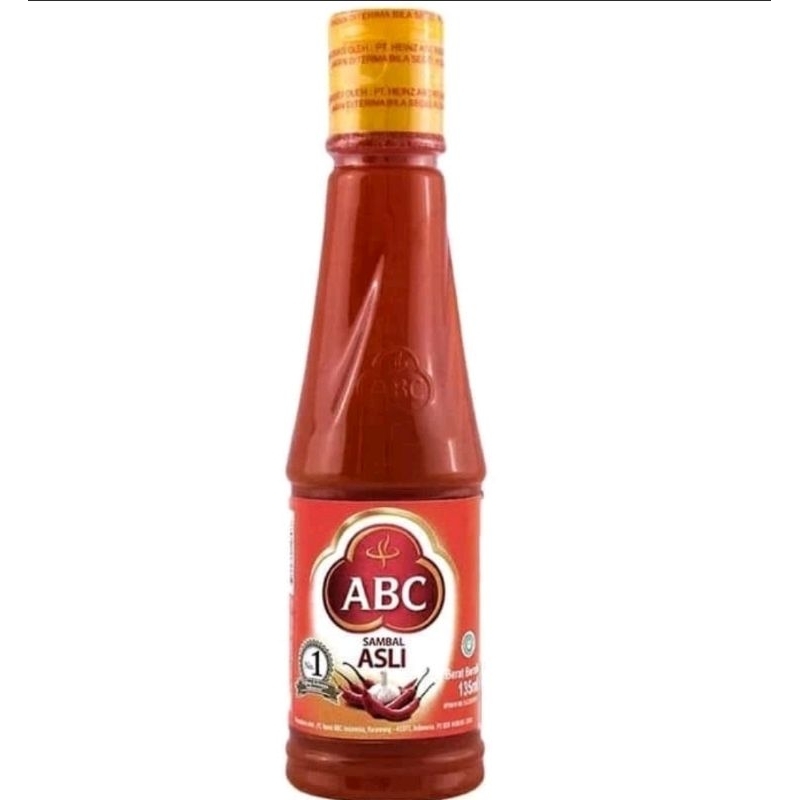 

Saus sambal abc botol 135 ML Sambal Asli