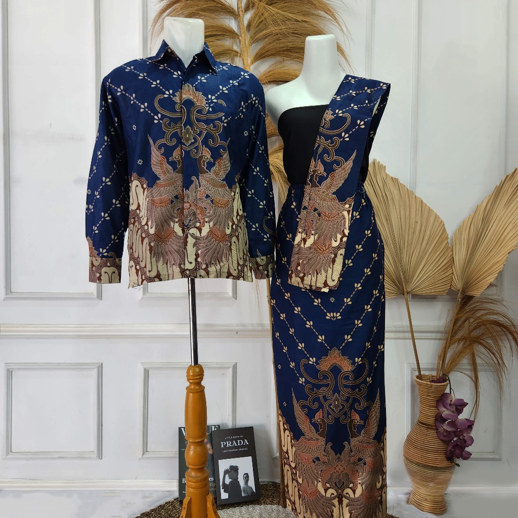 BATIK COUPLE SARIMBIT - Rok Span Bawahan Kebaya Terbaru Free Selendang Rok Batik Kebaya - Rok Kemeja