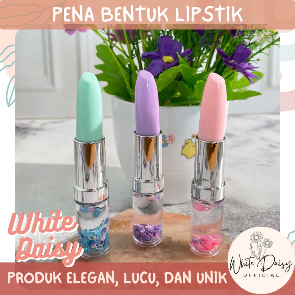 

Pena gel bentuk lipstik premium lipstick cute lucu unik imut