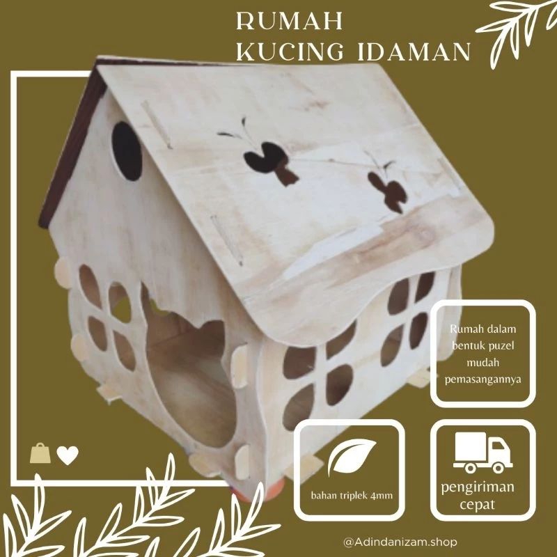Rumah kucing lucu / kandang kucing / cat house