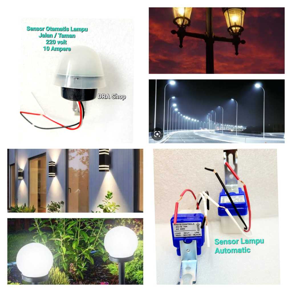 Sensor Lampu Jalan Automatis, saklar Sensor lampu jalan Photocell
