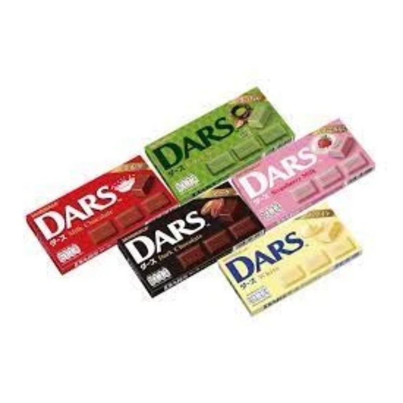 

MORINAGA DARS Chocolate / Cokelat Khas Jepang / Dark Chocolate , Matcha Green Tea & Milk Chocolate