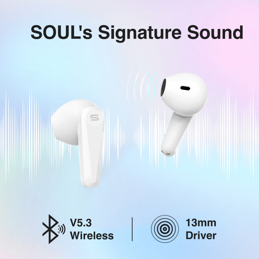 SOUL S-Candy ENC True Wireless Earbuds Bluetooth 5.3 - Hitam