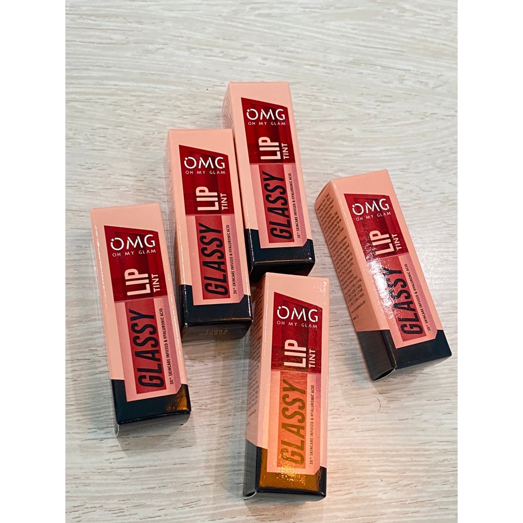 OMG LIP TINT GLASSY LIP TINT WARNA INTENSE TAHAN 12JAM
