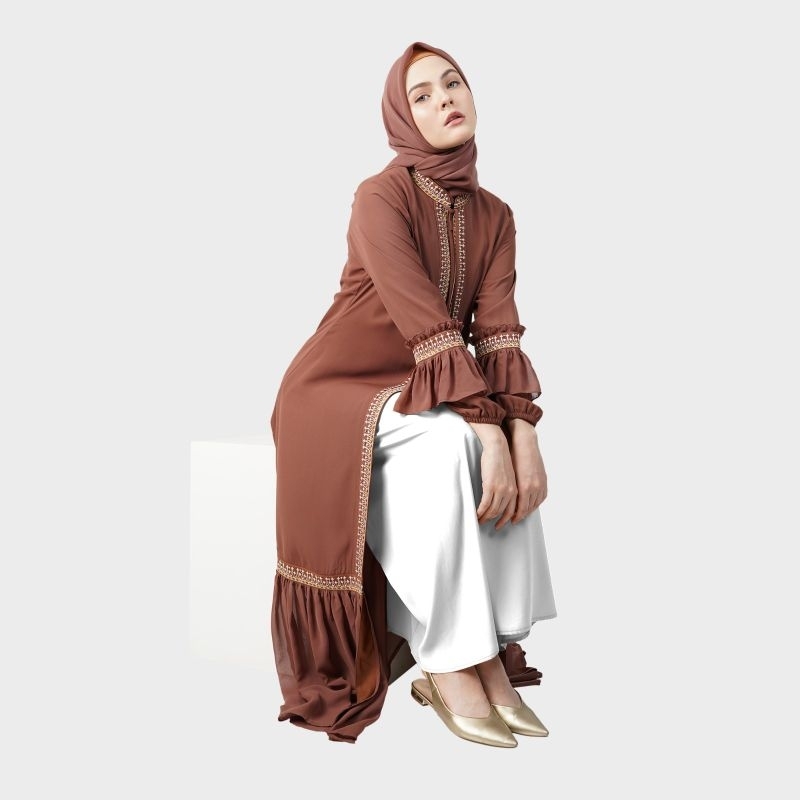 ABAYA Hikmat Fashion A9677-03 brown