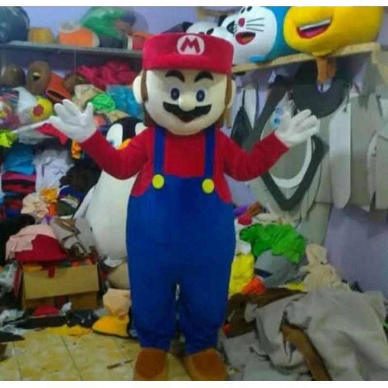 Kostum badut mario