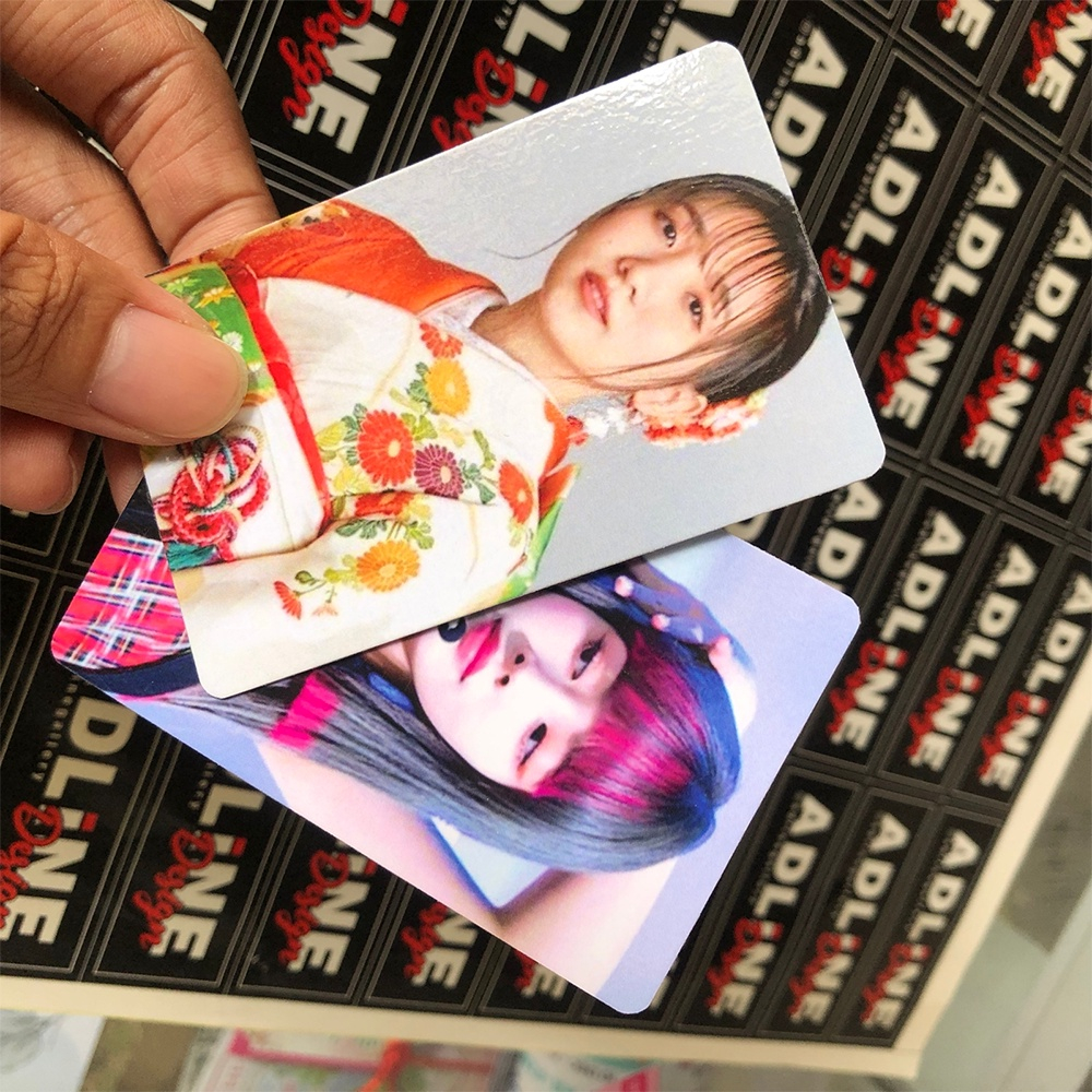 cetak fotocard photocard laminasi glossy atau doff murah bisa COD