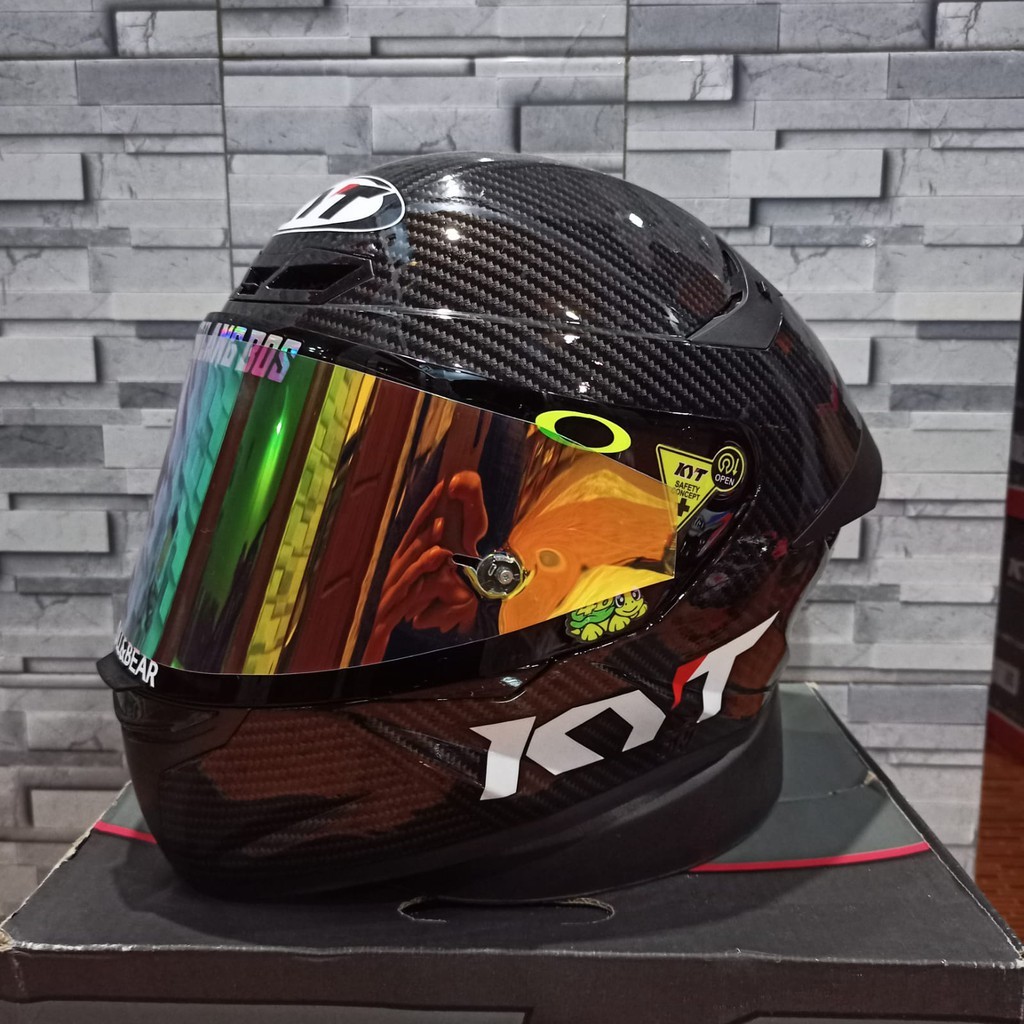 HELM KYT TT COURSE REPAINT CARBON PAKET GANTENG
