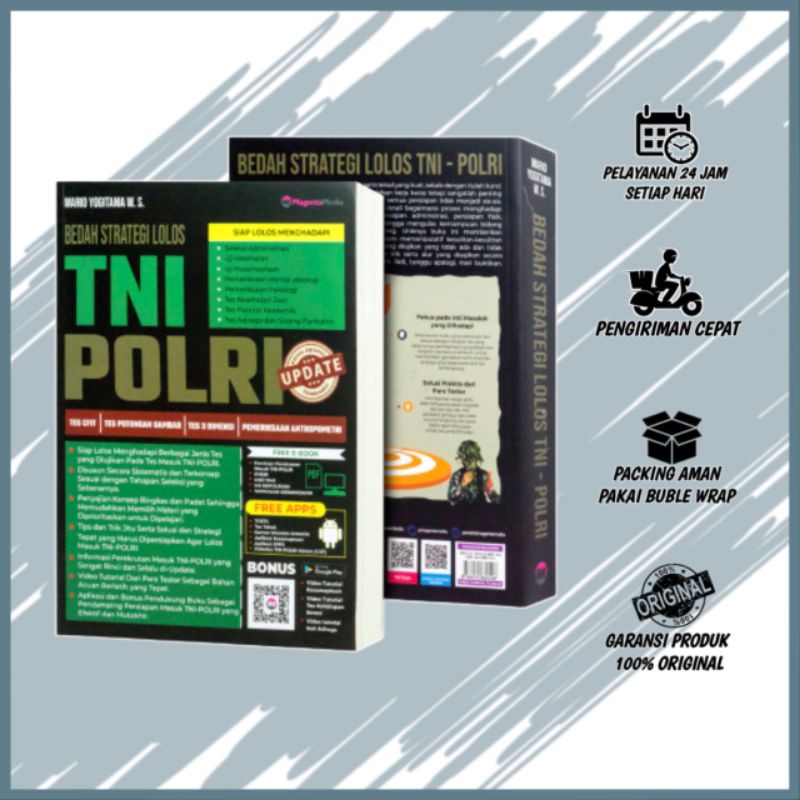 Buku tes tni polri terbaru - Bedah strategi lolos tni polri