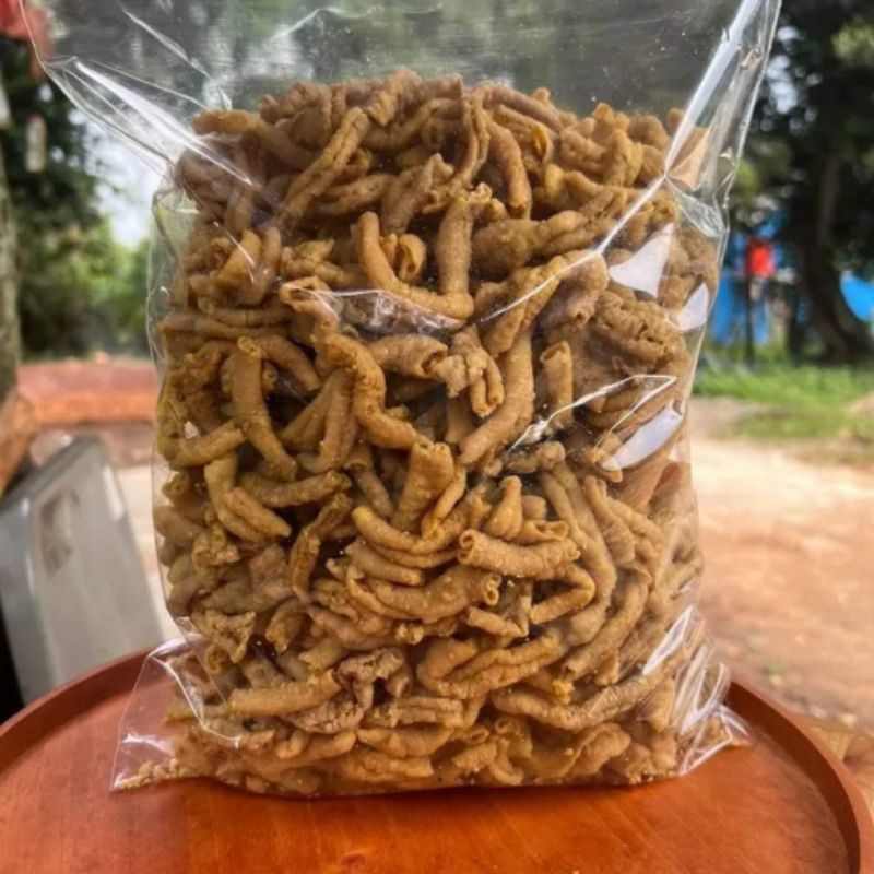 

500gr kripik usus/kripsus ayam crispy original / keripik usus crispy aneka rasa 500 gram