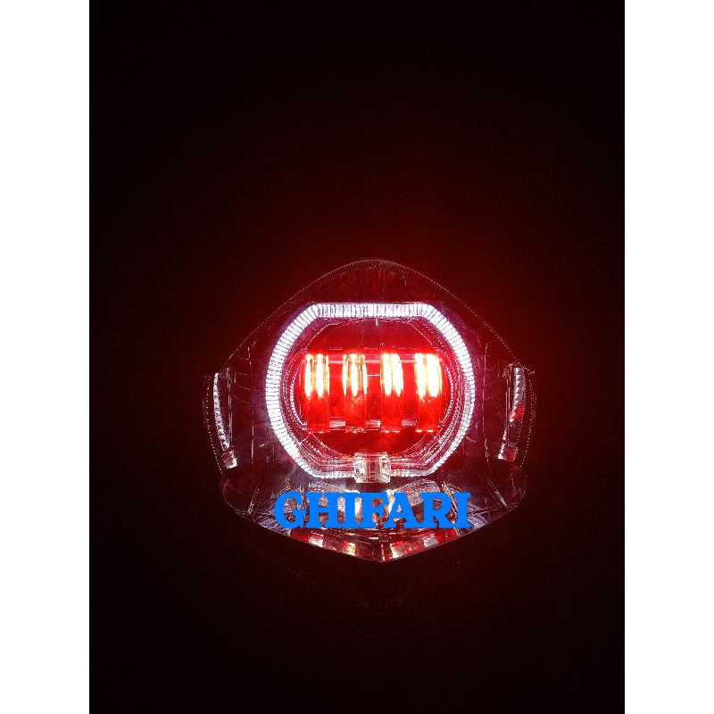 Reflektor Headlamp Lampu Depan Vixion Old Custom Biled 4mata Super Terang