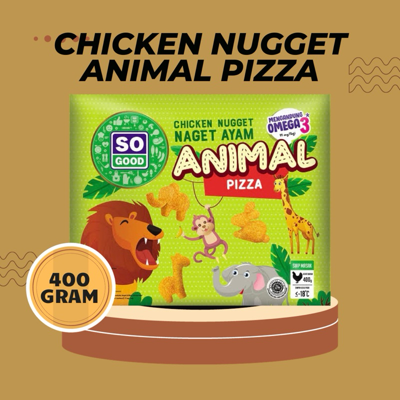 

So Good - Chicken Nugget Animal Pizza 400Gr