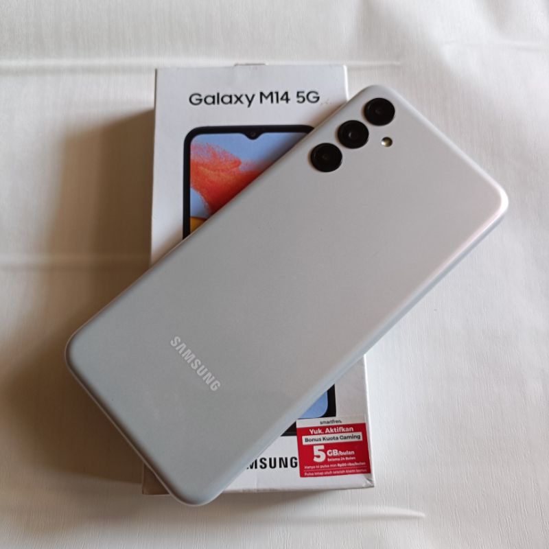 Samsung M14 5G 4/64gb /Second garansi resmi /Mulus perfect 98%