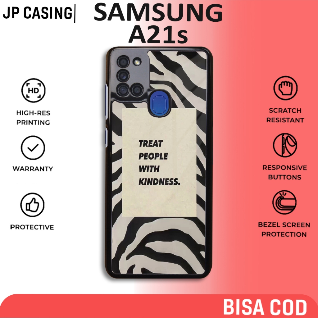 Case Samsung A21S Terbaru - Samsung A21S - Motif Pattern cute - Bahan Hardcase Softcase Premium Glos