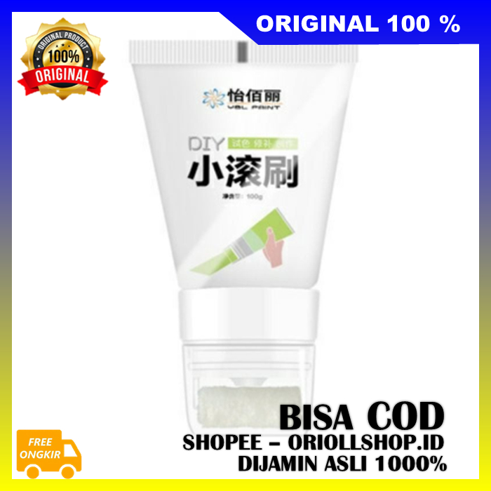 Cat Kuas Roll Kecil Pembersih Noda Cat Roll Perbaikan Cat Dinding Tembok Kotor Kusam Coretan Dinding