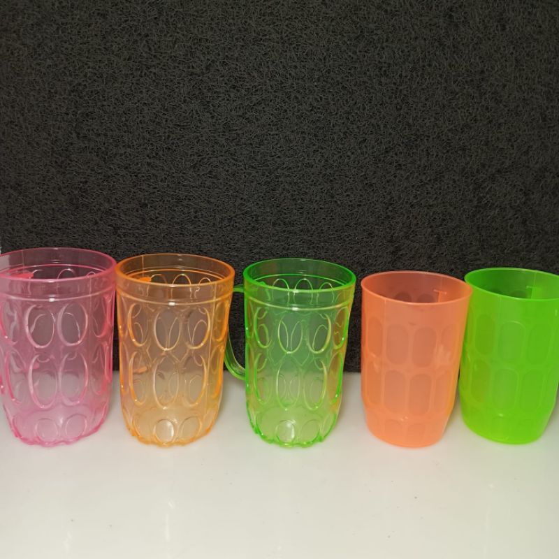 CANGKIR BIR / GELAS BIR WARNA VICTORY BAHAN AKLIRIK BENING / CANGKIR BIR 8GM