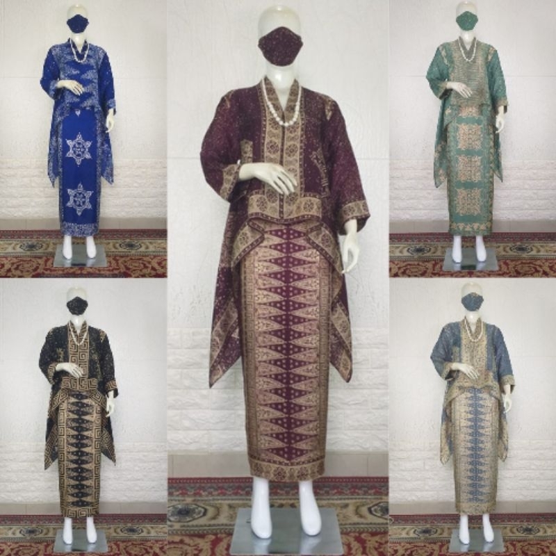 Setelan Batik Modern Viscose Wanita  Set Rok Instan + Blouse U Modern Viscose Premium Semi Sutra