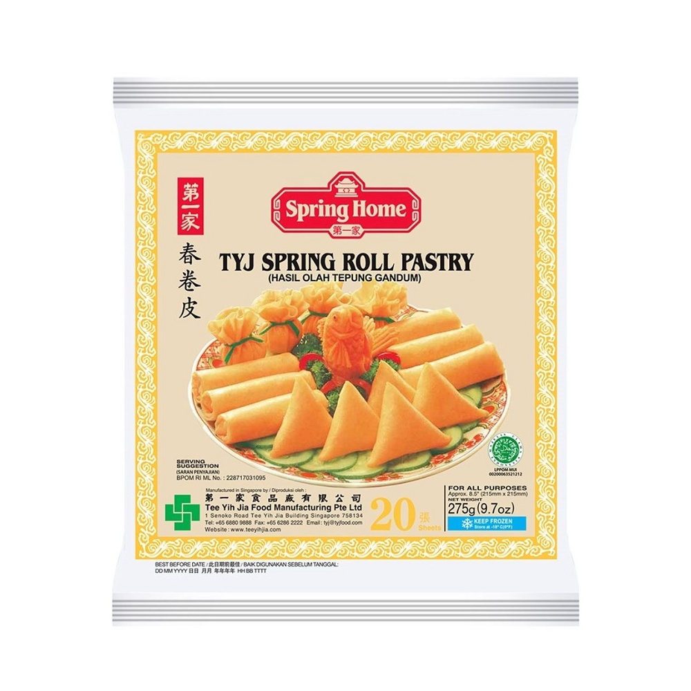 

Spring Home Tyj Spring Roll Pastry Kulit Lumpia 8,5 inch