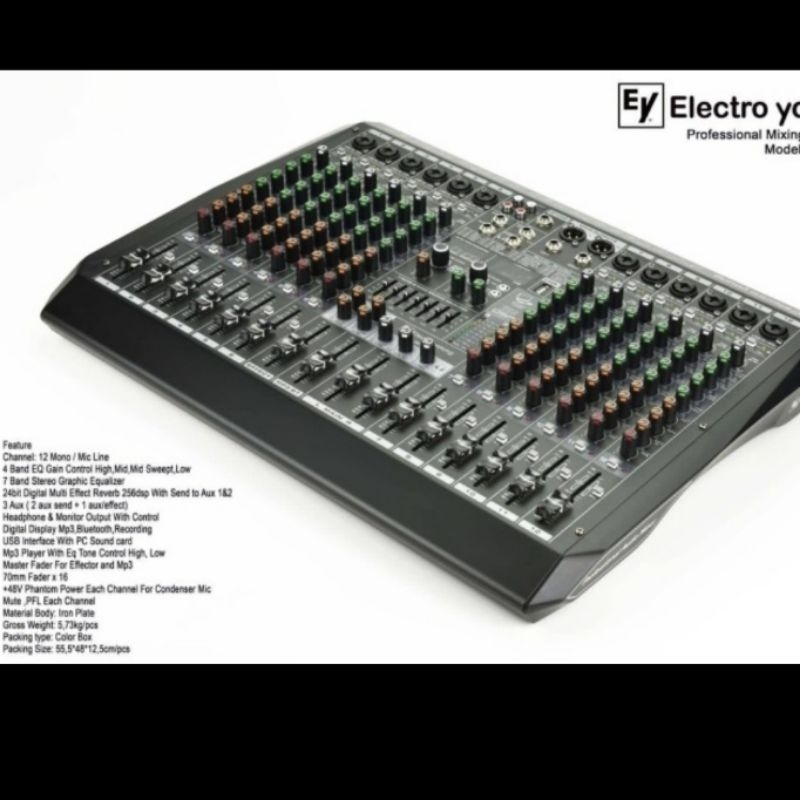 MIXER AUDIO ELECTRO YOUNG EMIX 8 EMIX 8 ORIGINAL MIXER ASHLEY ELECTRO YOUNG