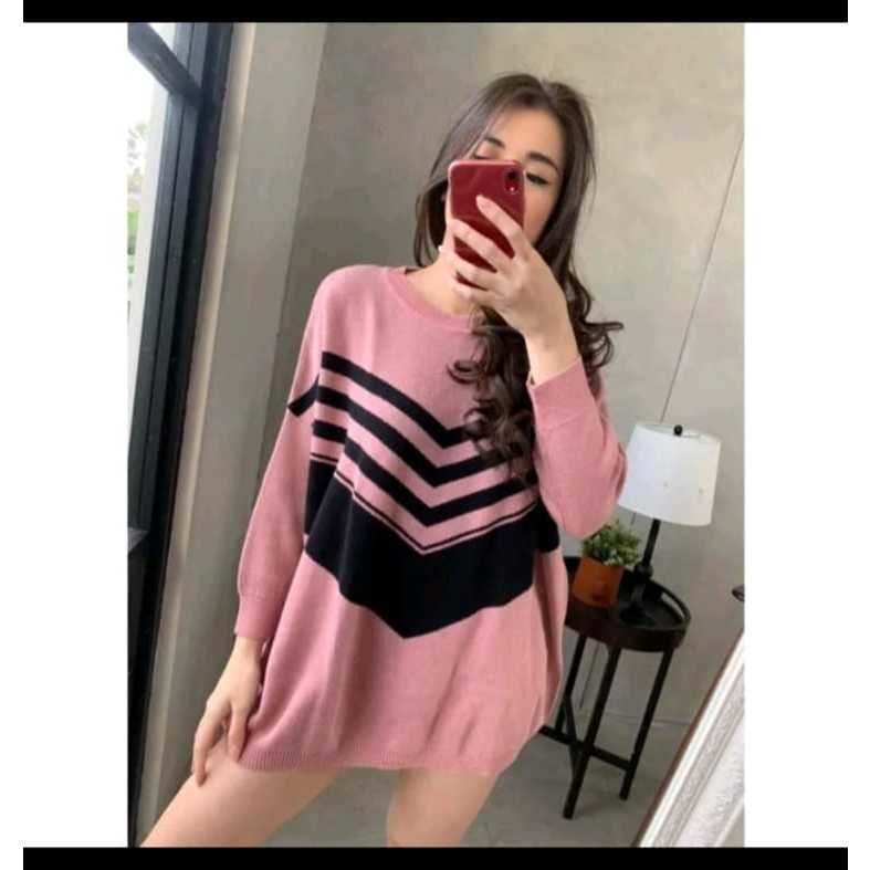 Blus size besar jumbo rajutan wanita