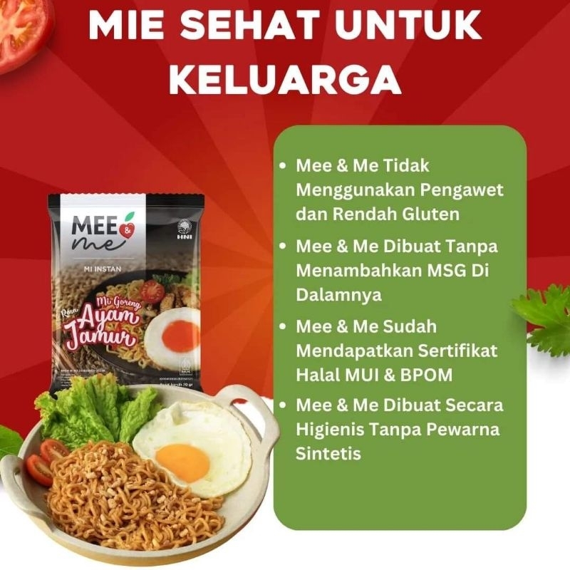 

MIE & ME GORENG AYAM JAMUR , Mie sehat HNI,