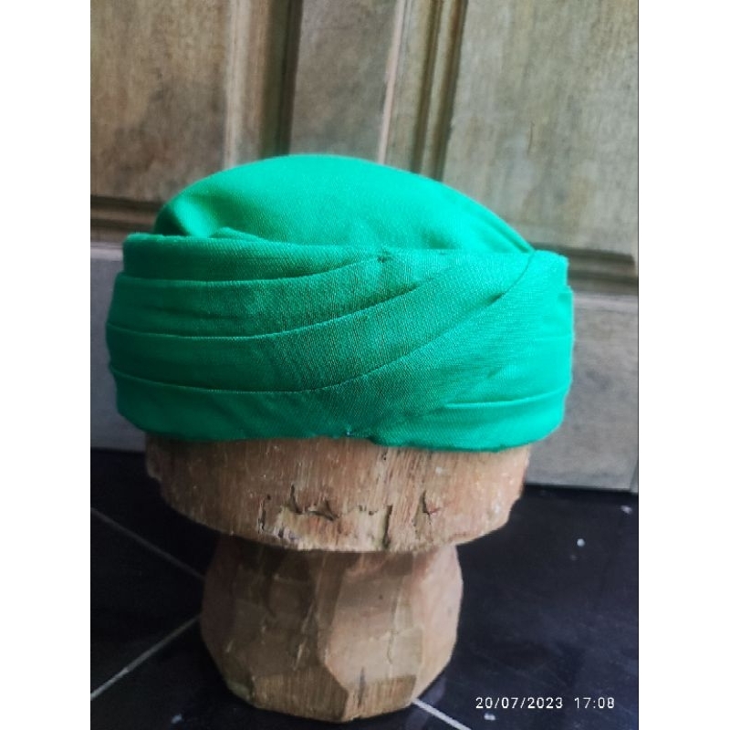 peci buhun lekuk tanpa ekor praktis permanen imamah -  sunan -  blangkon -  songkok -  buhun praktis