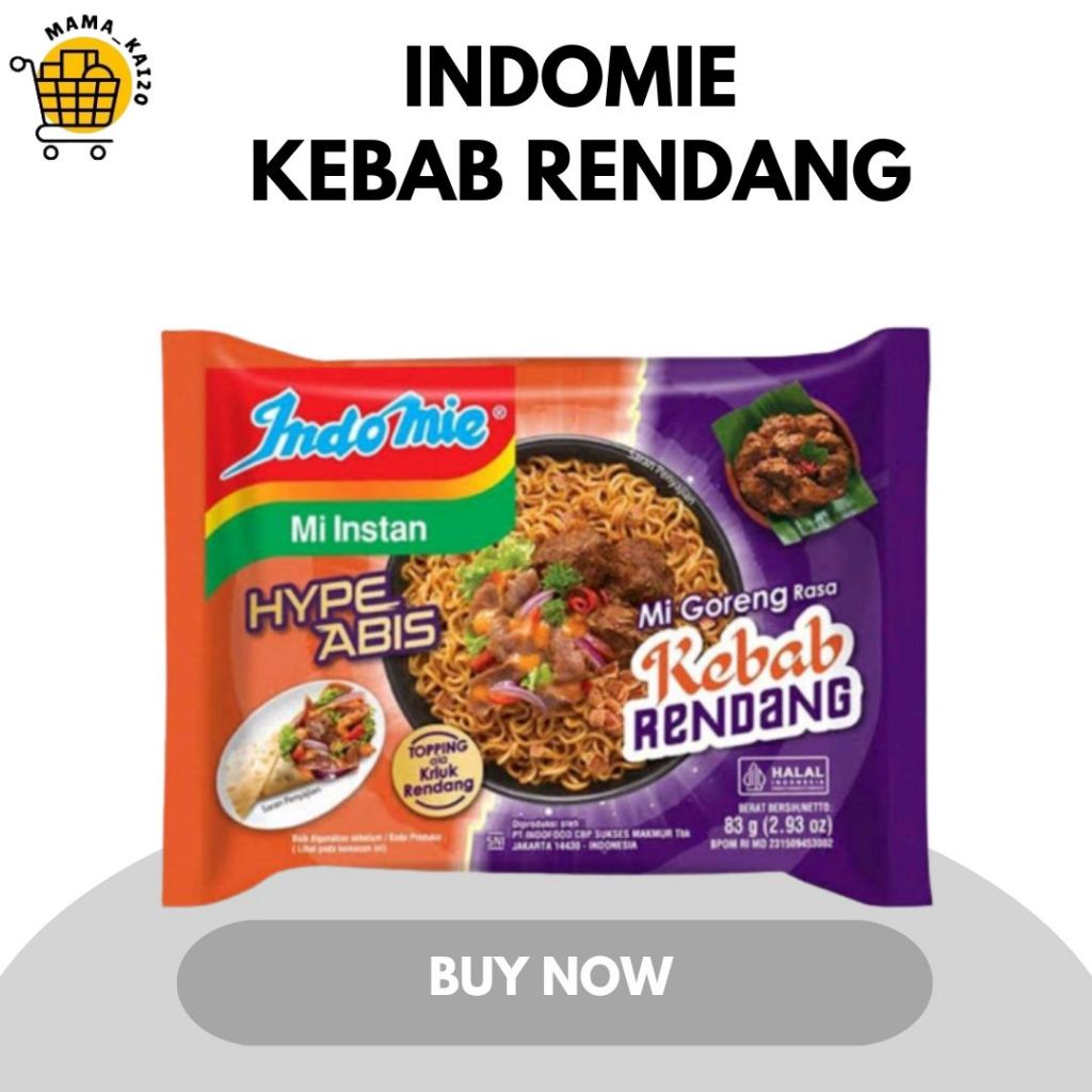 

INDOMIE RASA KEBAB RENDANG