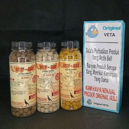 BTF INA DOPING MERPATI STAMINA STRONG PLATINUM BALAP SPRINT 3 IN 1 VITAMIN BURUNG LOMBA
