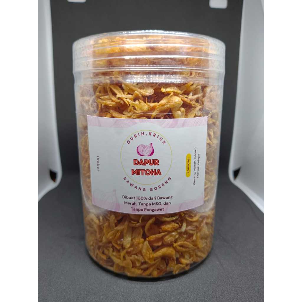 

Bawang Goreng 100% Asli Brebes Bagor Renyah Kemasan 800ml