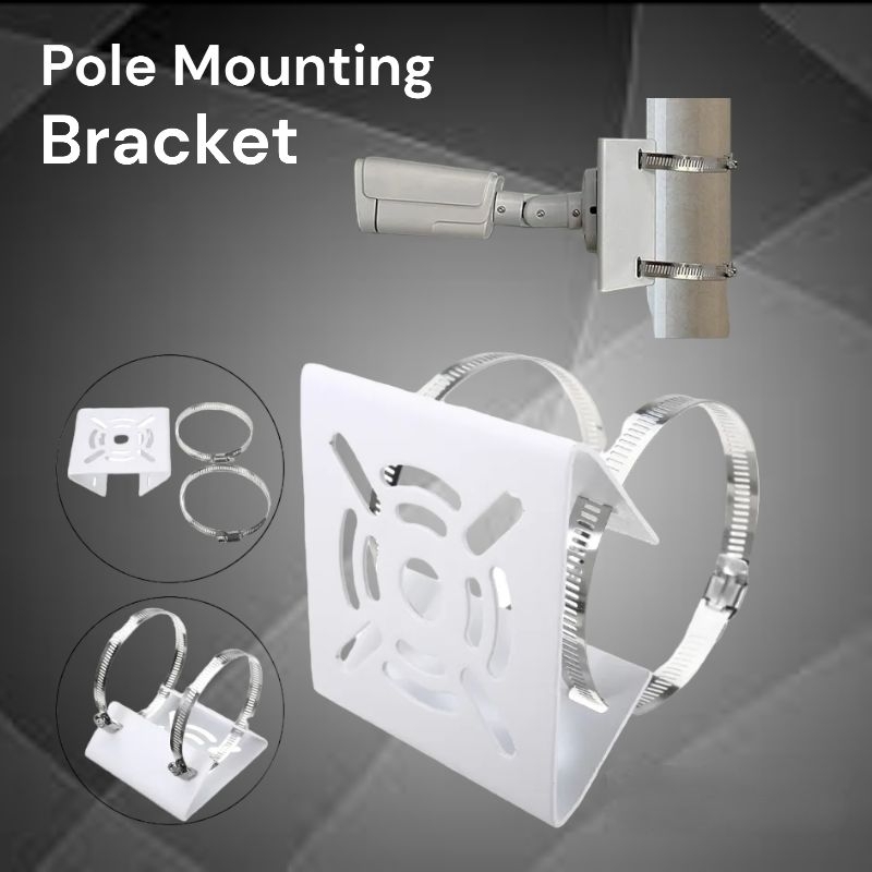 Bracket cctv Outdoor Tiang Pole Mount Bracket Tebal Bracket cctv tiang Outdoor