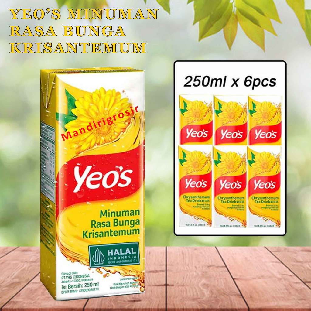 

Chrysanthemum Tea Drink * Yeo's * Minuman Rasa Bunga krisan * 6pcs