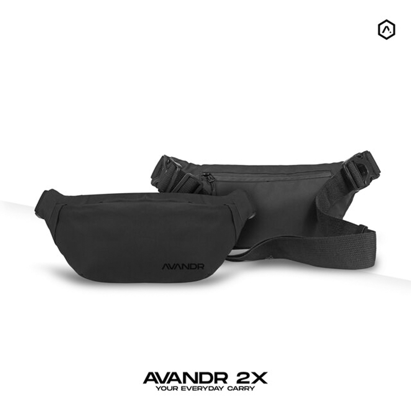 AVANDR 2X Tas Pinggang Selempang Konser Ringan Anti Air Pria Wanita - Waist Bag Crossbody Waterproof
