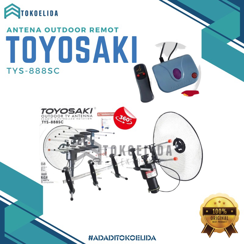 Antena digital outdoor Toyosaki TYS-888 SC antena tv dengan remot kontrol