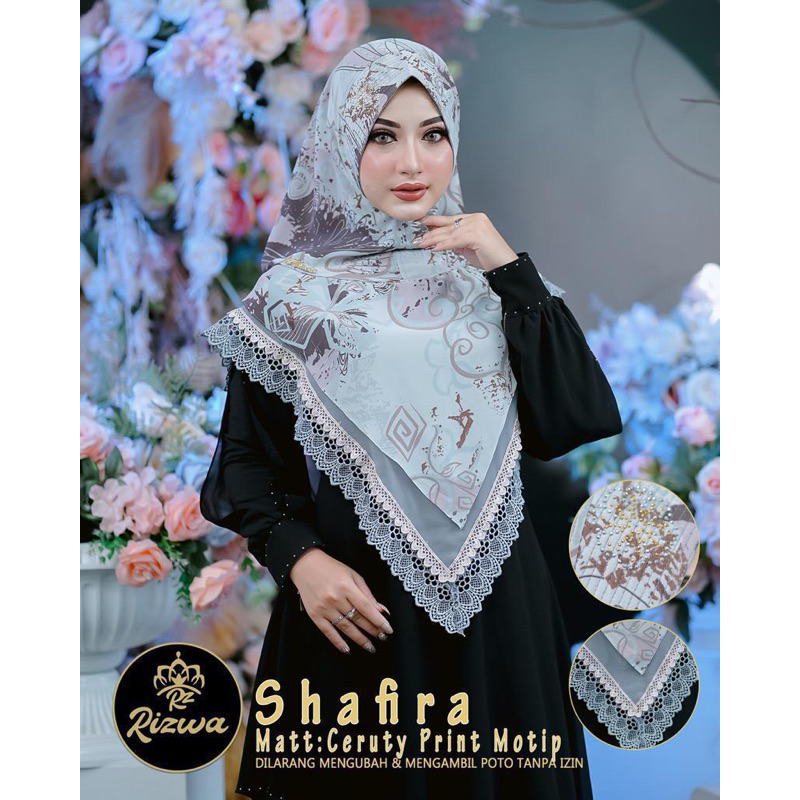 Jilbab Bergo Ceruty Shafira Original by Rizwa Hijab