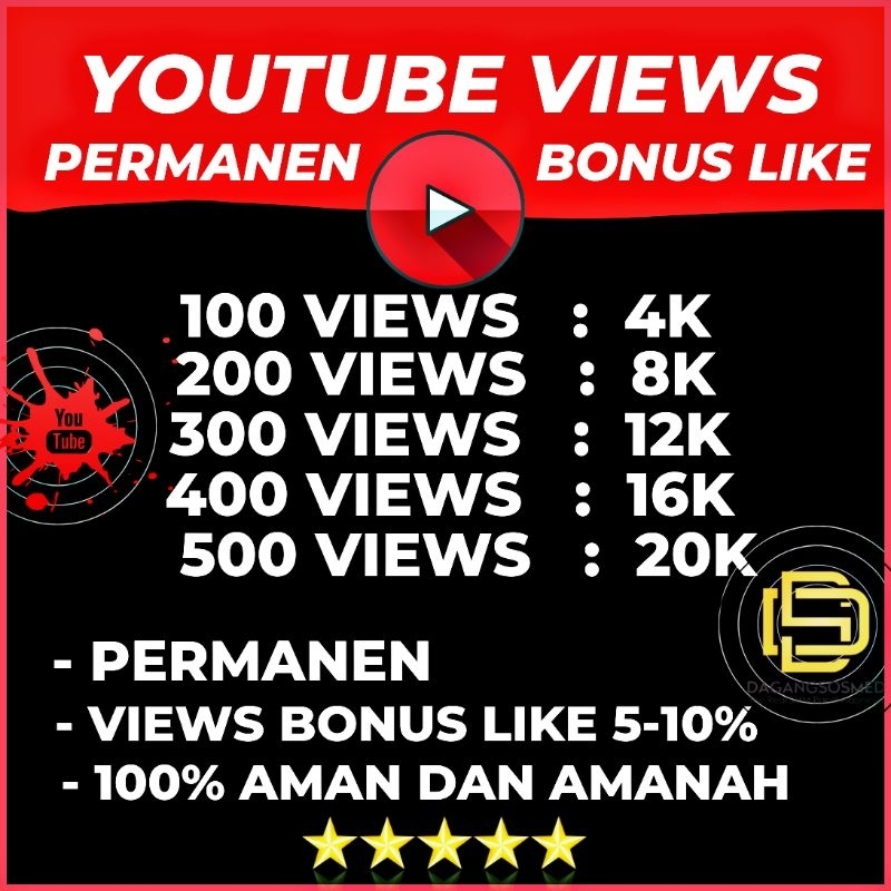 Viewers Youtube Permanen Bonus Like | Youtube views dan like Youtube